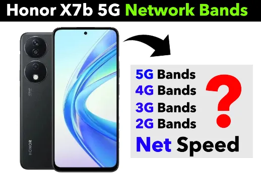 Honor X7b 5G Network
